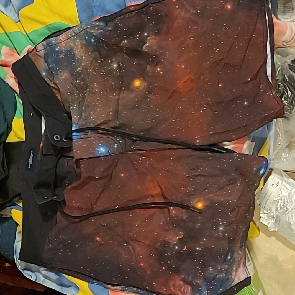 Ae Galaxy space stars swim velcro trunks